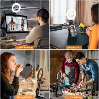 5" Desk Ring Light with Stand, LED Ring Light for Laptop Monitor, Video Conference Lighting, Zoom Meeting Light for Video Calls Selfie Makeup - details 0