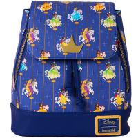 LOUNGEFLY Mochila Princesas Disney carousel carrusel Princess  Blancanieves Rapunzel Cenicienta Tiana mujer - details 0