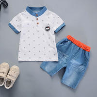 Conjunto De Verano Para Bebé Niños Camisa Casual Y Shorts Ropa Infantil Deportiva 2 Piezas Talla Ajustada Estilo Casual - details 4