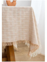 Mantel De Lino Y Algodón Rustico Para Hogar Y Bodas Con Borlas Ideal Para Comedor Cocina Picnics Y Fiestas Estilo Rústico Farmhouse - details 5