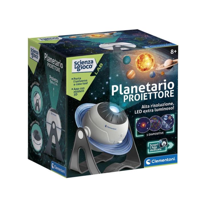 Clementoni - Proyector Espacial - Planetario Interactivo - Aprende Astronomia en tu Habitacion - App con Realidad Aumentada y Curiosidades del Sistema Solar - Niños a Partir de 8 Años (55564)