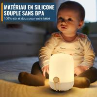 Lámpara de noche LED colorida, lámpara de mesa con la atención de 7 colores, recargable por USB - details 2