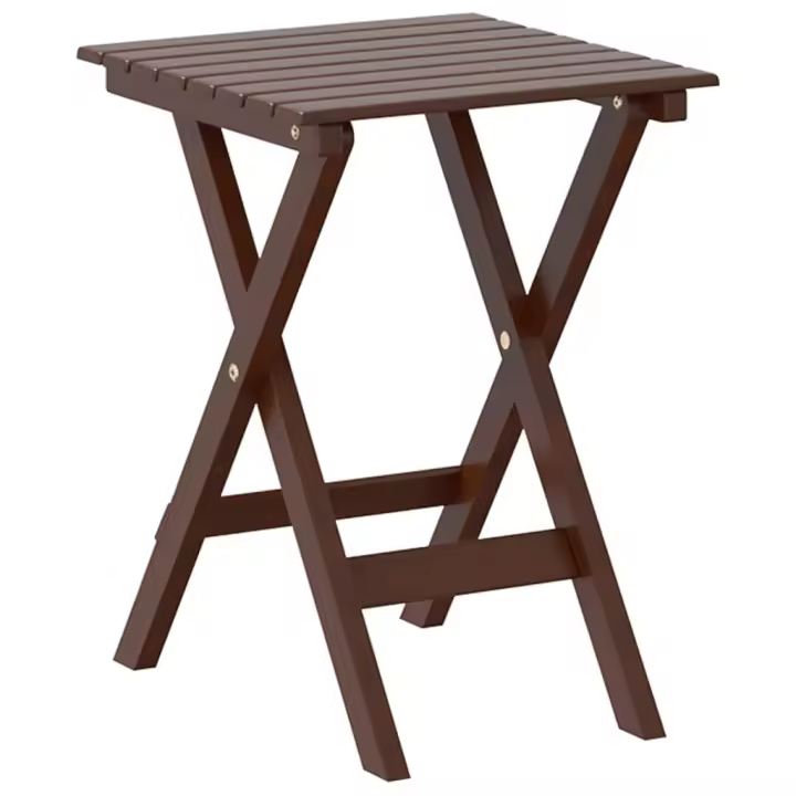 Mesa Auxiliar plegable Madera de Álamo Marron - 1