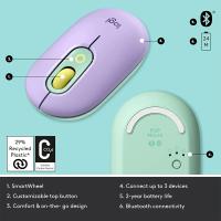 Logitech Ratón Inalámbrico Bluetooth POP  Silencioso  Seguimiento Óptico de Alta Precisión  Compatible con Windows y macOS  Diseño Portátil y Moderno - details 4