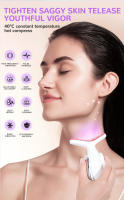 Dispositivo de belleza del cuello de siete colores claros, dispositivo de belleza de arrugas del cuello, dispositivo de dilución de arrugas del cuello, dispositivo de protección del cuello, dispositivo de masaje del cuello de calentamiento por compresa ca - details 1