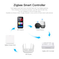 Controlador Inteligente Zigbee 3.0 Para Hogar Inteligente RGB LED Compatible Con Tiras LED 5050/2835 Neón COB Dimmer RGBCCT Interruptor WiFi - details 3