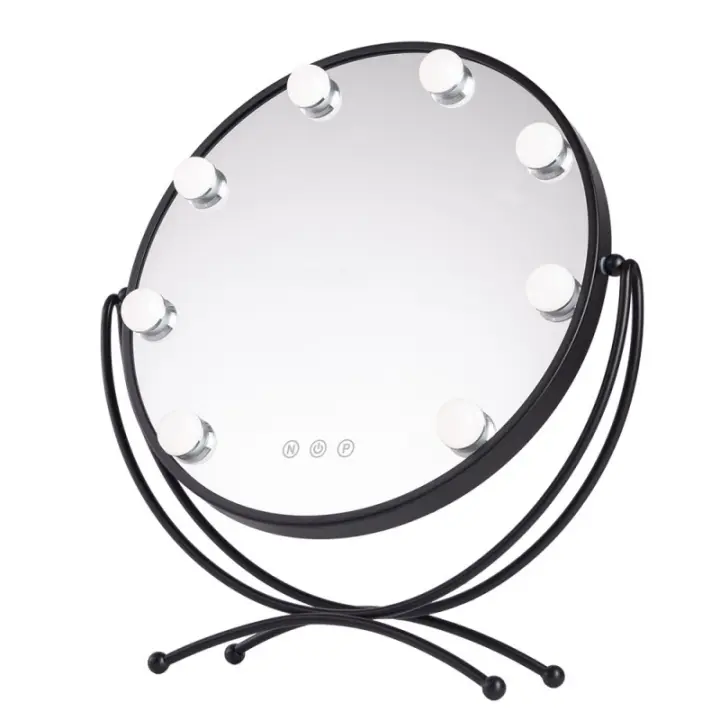 GreenIce | Espejo Iluminado Maquillaje LED 48x43Cm Negro 40.000H [SUN-KRS-430-B - 1