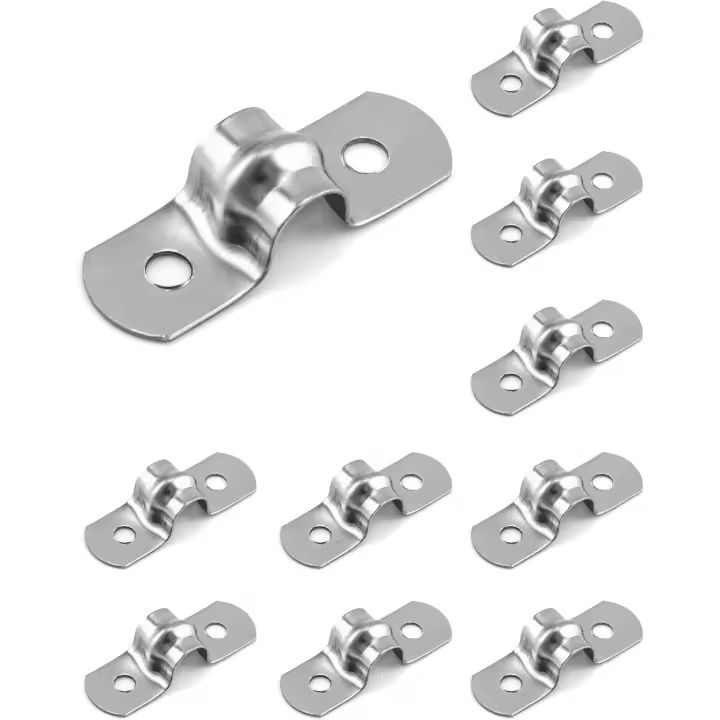 10 unids 8mm Abrazadera en forma de U, 304 Maple inoxidable abrazadera de La Silla DE LA Correa tube U clip (M8) - 1