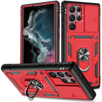 Funda Protectora 360 Grados Para Samsung Galaxy S24 S23 Ultra S22 plus S21 S23FE Note20 Ultra A54 A14 Con Cámara Slider Magnética Antisuciedad Antideslizante Doble Capa - details 17
