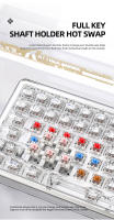 Teclado Mecánico Inalámbrico Attack Shark K75 RGB Con Retroiluminación Multicolor 3 Modos 2.4g BT Recargable Transparente Intercambiables Para PC Y Laptop - details 8