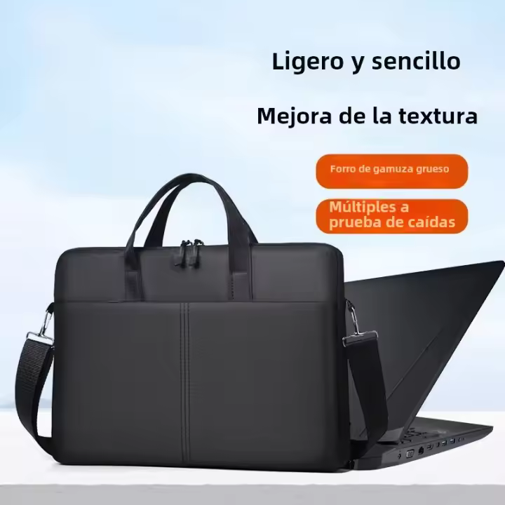 Bolso De Hombro Para Laptop QINNXER 15.6 Pulgadas Portátil Para Hombres Y Mujeres Bolsa De Hombro Para Portátiles De 13/14/15 Pulgadas Estilo Business - 1