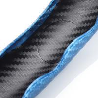Cubierta De Volante De Coche Universal Antideslizante De Fibra De Carbono Siliconada Accesorios De Auto Protector De Volante - details 5