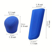 2Pc/Set Fundas Para Palanca De Cambios Y Freno De Mano De Coche En Silicona Manual Cubierta Protectora Para Estilo Del Coche - details 4