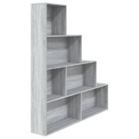 vidaXL Estantería madera contrachapada 155x24x160cm Blanco, Negro, Roble Sonoma Mueble Almacenaje Estantería para Oficina, Estudio, Dormitorio Estantería/Librería/ mueble de Almacenamiento - details 7