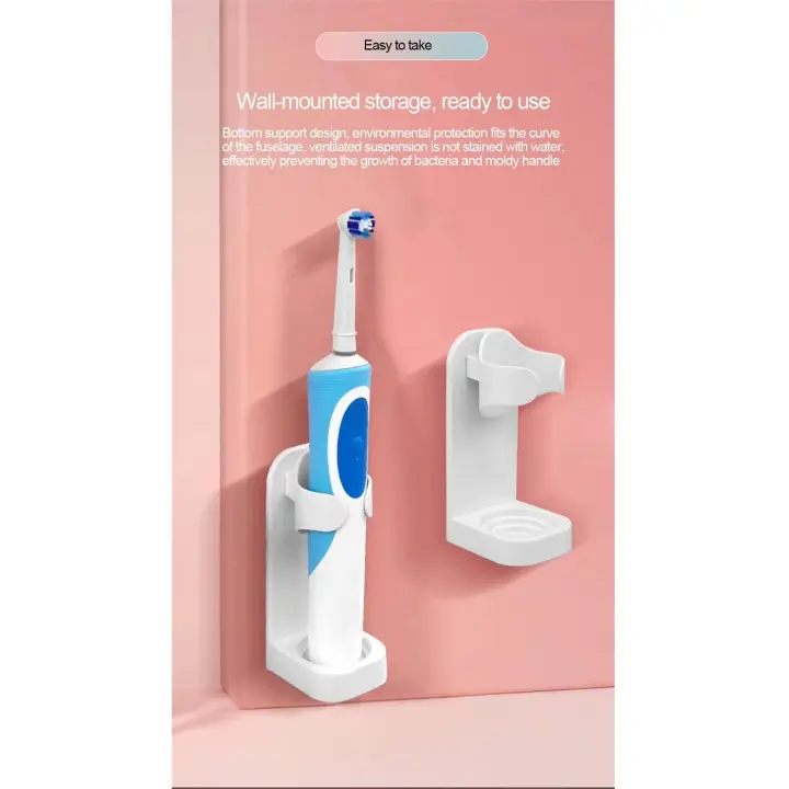 Soporte para cepillos de dientes sin rastro, soportes para cepillos de dientes eléctricos montados en la pared para baño, soporte para cepillos de dientes para adultos, colgador, accesorios de baño  DESDE ESPAÑA  MARKETPLACEXT   H39 - 1