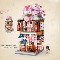 Bloques De Construcción Miniatura Estilo Callejero Japonés DIY Juguetes De Modelado Decoración De Hogar Regalos Para Navidad Y Acción De Gracias - details 1