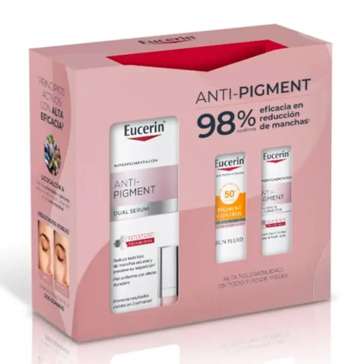 Eucerin Antipigment Dual Serum 30 ml + Regalo Contorno De Ojos 5 ml y Pigment Control Spf50+ 7 ml Pack - 1