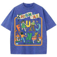 Camiseta Retro Para Hombres Con Patrón De Niños Jugando Suave Algodón Verano Estilo Vintage Camiseta Encogible De Cuello Redondo Talla Grande Streetwear - details 9