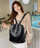 Mochila antirrobo con letras para mujer, bolso de hombro femenino de cuero PU de alta calidad, bolso escolar impermeable para niña - details 5