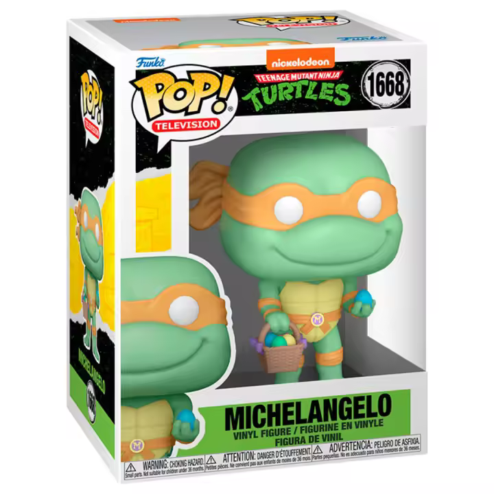 Figura Pop Tortugas Ninja Michelangelo Conejo De Pascua-Figura de Vinilo Coleccionable - Idea de Regalo- Mercancia Oficial - Juguetes para Niños y Adultos - Movies Fans - Muñeco para Coleccionistas y Exposición - 1