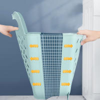 Cesta De Ropa De Baño Plegable Y De Pared Para Almacenamiento De Ropa Sucia Organizador De Lavandería Familiar Material Ecológico Plástico Y Cemento - details 9