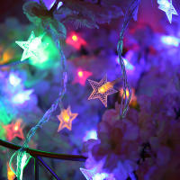 Luces De Navidad LED Estrella Twinkle 10/20 Piezas Con Cable De Cobre Operadas Por Batería Decoración Para Bodas Y Navidad - details 4