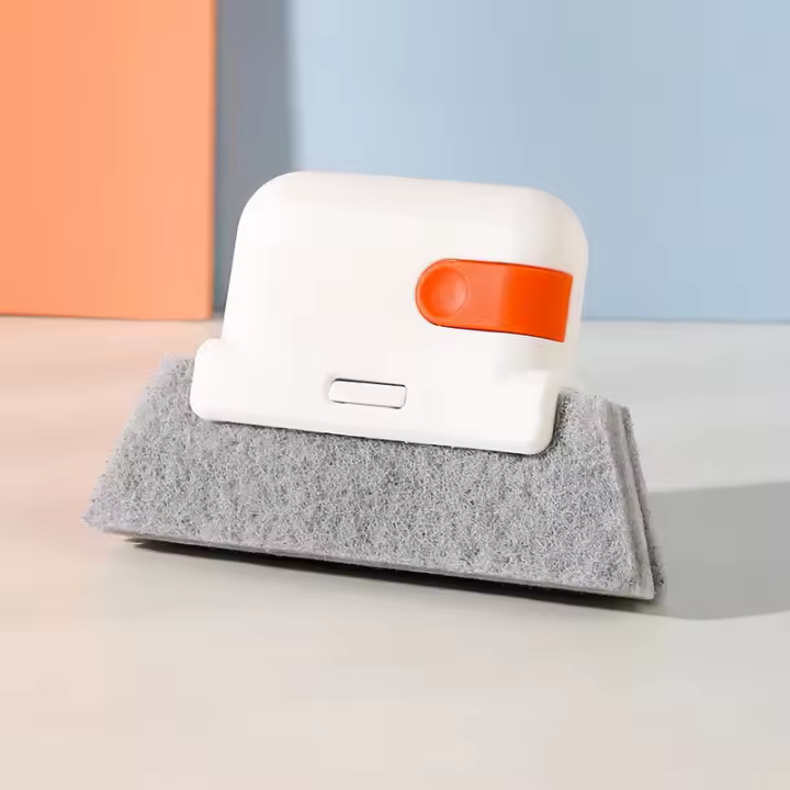 Cepillo De Limpieza Para Ventanas Con Ranura Desmontable Y Agujero En Esquina Cepillo Para Espacios Estrechos Material Plástico Ecológico - 1