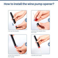 Abrepuertas De Acero Inoxidable Portátil Y Seguro Con Bomba De Aire Para Botellas De Vino Herramientas De Cocina Accesorios De Barra - details 4