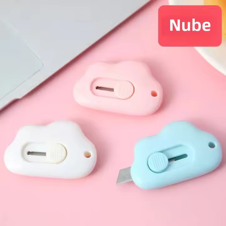 Cuchillo Práctico Telescopio Mini 3PC Ideal Para Manualidades DIY Apertura De Cartas Y Corte De Papel Tapiz En Caja Pequeña - 1