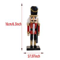 Nutcrackero De Madera Clásico Para Navidad Decoración Tradicional Figura De Adorno Para Mesa De Fiestas Regalo Para Niños - details 5