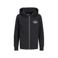 Sudadera Jack & Jones Junior Forest 12249759 negra con capucha y cremallera para joven de 10 a 16 años - details 0