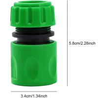Conector Rápido De Jardín Tubo De Manguera ABS 1/2" Fin De Doble Hembra Adaptador Extensor Para Conector De Agua De Jardín - details 1