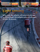 Luz Trasera Recargable Para Bicicleta CYCLAMI Sensor Inteligente Luz De Freno Y Señal De Trasero Para MTB Accesorios De Ciclismo - details 6