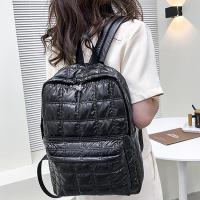 Mochila De Invierno Yogodlns Espacio Algodón Para Mujer Gran Capacidad Escuela Bolsa Viaje Nylon Impermeable Rucksack Estudiante Pack Femenino - details 5