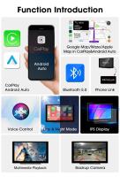 Pantalla Táctil Inteligente Multimedia Para Coche Compatible Con Carplay Y Android Auto Wireless 7/9/10 Pulgadas Reproductor De Vídeo Radio In-Dash - details 2