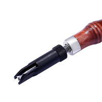 1Pcs Herramienta De Grabado Ajustable En V Para Madera Y Cuero Durable Manija De Madera Herramientas De Arte Y Manualidades - details 2