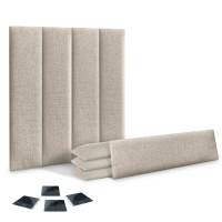 DHOME Juego de Paneles Tapizados de Lino Pack Autoadhesivos para Pared Acústicos Absorbentes Protección - details 6