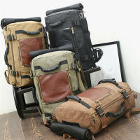Mochila Multifuncional De Viaje Rugzak Para Hombres Bolsa De Escuela De Estudiante De Algodón 4 Colores Mochila Casual De 20-35 Litros - details 1