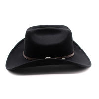 Sombrero De Vaquero Vintage Para Hombres Y Mujeres Con Borde Ancho De Cuero Estilo Jazz Cowgirl Adecuado Para Iglesia Y Casual - details 3