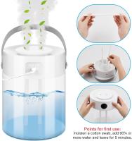 Humididiador de 3 L para el hogar, enchufe USB, Boquillas Dobles de Niebla fría, Pantalla de humedad, Luz Nocturna de 3 Modos, apagado automático de 12 h, humidification de aire para hasta 40 ODS - details 1