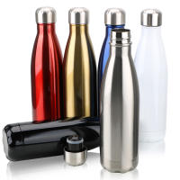 Botella De Agua De Acero Inoxidable BPA Libre Termo 500ml Cola Para Deporte Termo Doble Capa Aislada Vaciado De Frascos - details 2