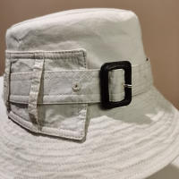 Sombrero De Pesca De Lujo Para Mujer Diseñador Marca Moda Cinturón De Hebilla Protección Solar Panama Flat Casual Playa Sombreros De Verano Tamaño 56-58cm - details 15