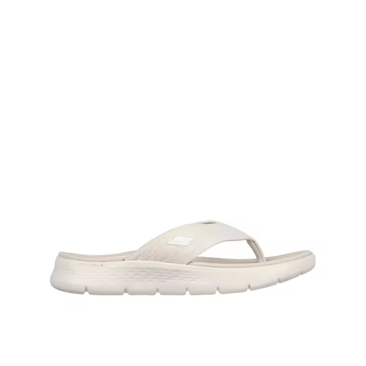 Skechers Go walk flex sandal Sandalias de dedo para mujer crema en textil 86345 - 1
