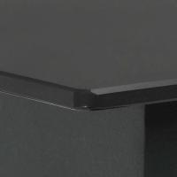 vidaXL Mesa de comedor para jardín acero y vidrio negro 80x80x74 cm - details 2