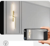 Lámpara De Pared LED Minimalista Moderna En Blanco Y Negro Para Decoración Interior Iluminación Dual Para Sala De Estar Y Dormitorio - details 7