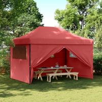 vidaXL Tienda de fiesta plegable Pop-Up 4 paredes laterales tienda Color Burdeos,  orange,  Beige y mas - details 0