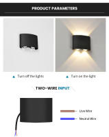 Lámpara De Pared LED Impermeable IP66 4W Iluminación Para Exterior Interior Jardín Dormitorio Sala De Estar Ascensor Moderno - details 2