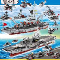 Bloques De Construcción Militar 562pcs 8en1 Barco De Batalla Avión Camión Tanque Para Juguete Infantil Edad Recomendada 6Años+ - details 8