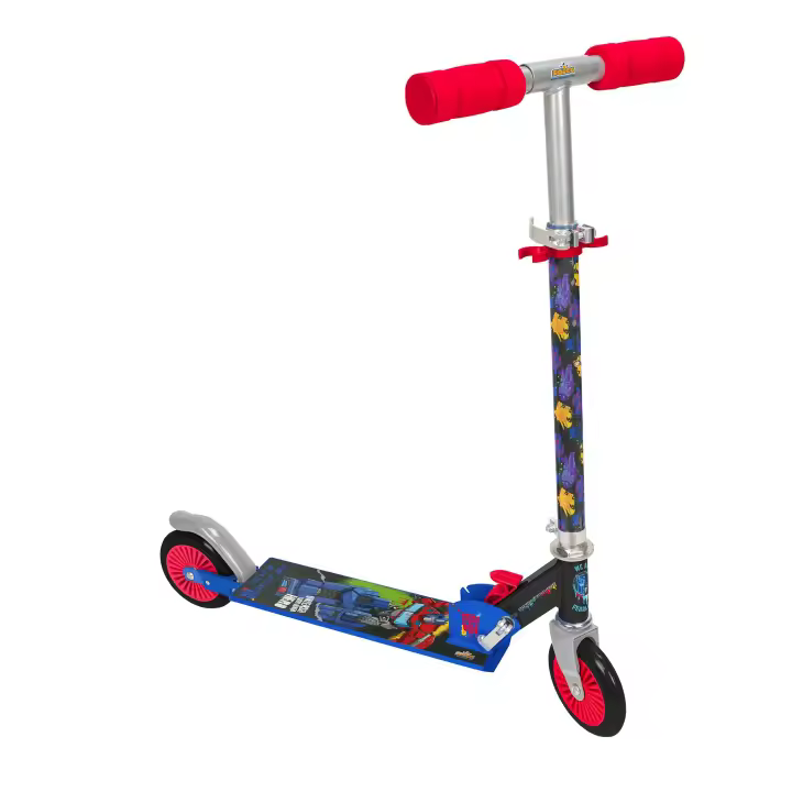 Patinete infantil 2 Ruedas con diseños exclusivos de Transformers (2862) Scooter Plegable, con puños ergonómicos y base antideslizante. Divertido y ligero. Calidad al mejor precio. Seguridad según normativa CE. +3 años - 1
