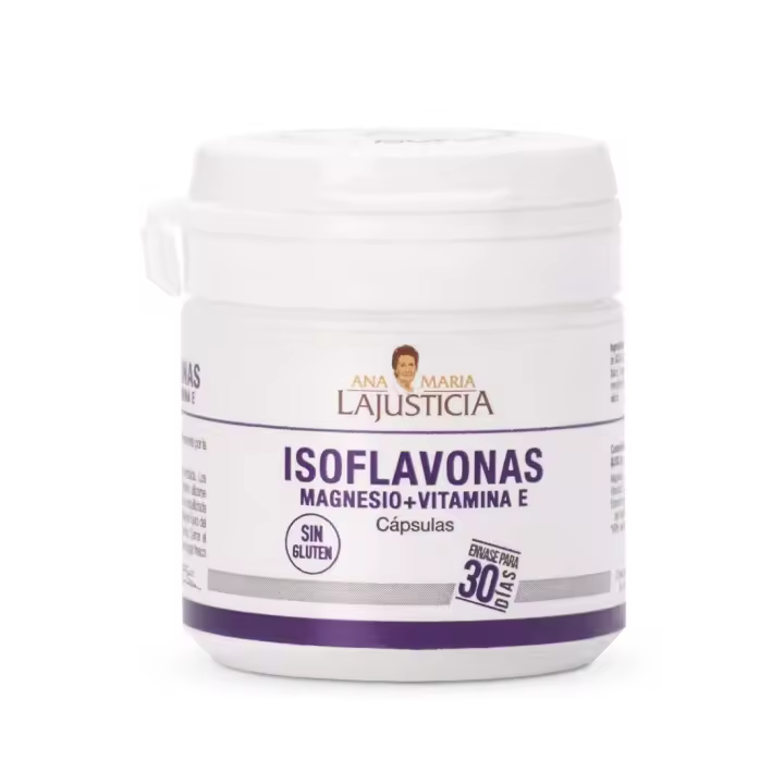 Ana María Lajusticia - Isoflavonas con Magnesio y Vitamina E  Equilibrio Hormonal y Bienestar Óseo  30 cápsulas - 1